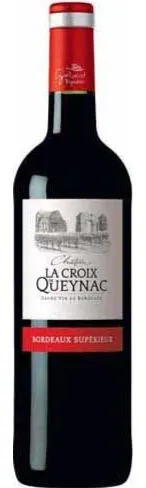 VIGNOBLES GABARD EARL (GALGON) Château La Croix De Queynac, Rouge, 2019, Bordeaux supérieur. Image de la bouteille