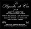 DOMAINES REYBIER LES PAGODES DE COS, Red, 2014, Saint-Estèphe. Back label