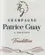 Earl Guay Patrice Patrice Guay, Cuvee Tradition, White, NV, Champagne. Front label