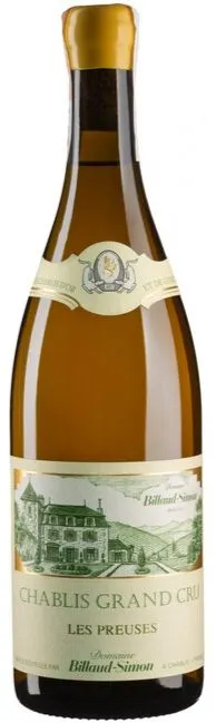 SCEA JEAN BILLAUD-SIMON Domaine Billaud-Simon, White, 2018, Chablis Grand Cru Preuses. Bottle image