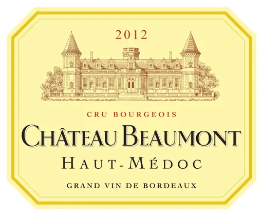 SOC CIVILE EXPLOIT CHATEAU BEAUMONT Château Beaumont, Tinto, 2012, Haut-Médoc. Etiqueta frontal