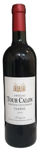 SCEA PAUL ET CLAUDE LATEYRON Château Tour Calon Classic, Rot, 2019, Montagne-Saint-Emilion. Flaschenabbildung