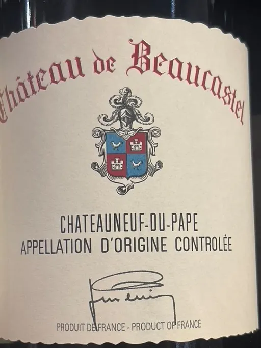 SOCIETE FERMIERE DES VIGNOBLES P.PERRIN Château de Beaucastel, Rosso, 2021, Châteauneuf-du-Pape. Etichetta frontale