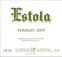 BODEGAS AYUSO SL Estola, Verdejo, Blanco, 2009, La Mancha. Etiqueta frontal