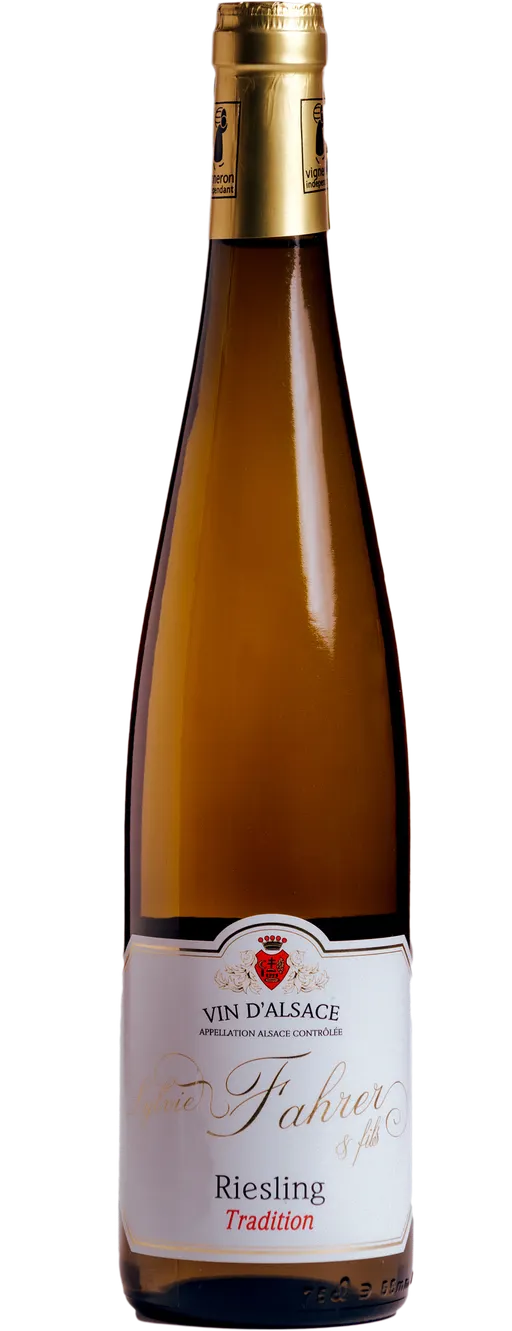 SYLVIE FAHRER SCEA Riesling Tradition, Bianco, 2021, Alsace ou Vin d'Alsace. Immagine della bottiglia