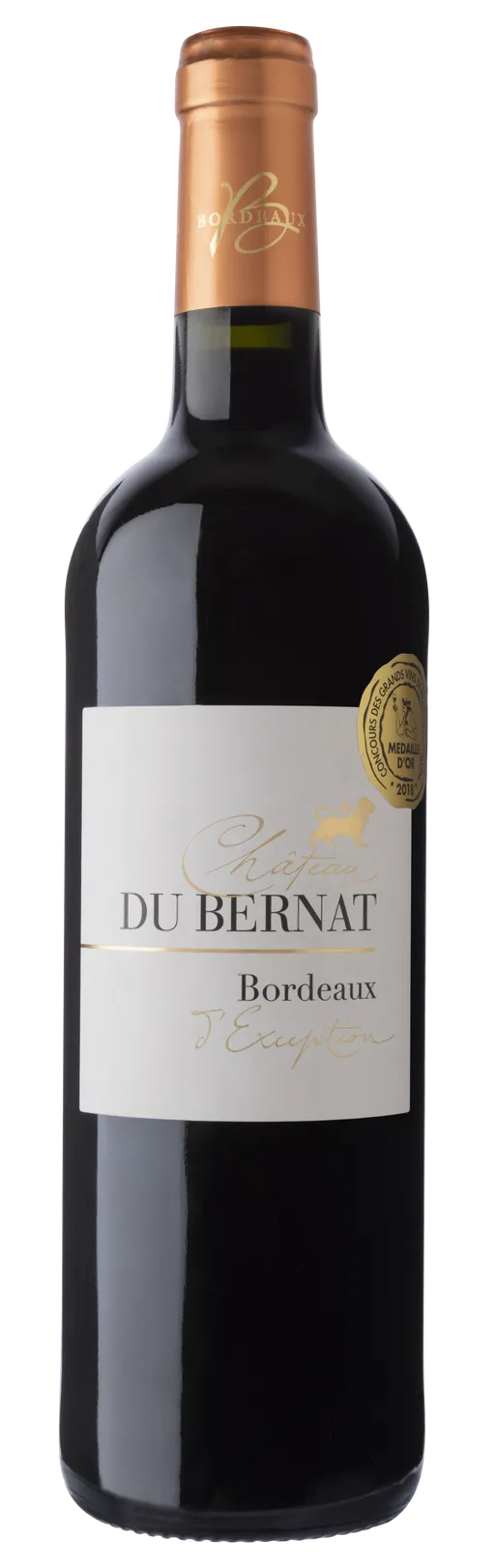 SCEA DU BERNAT (JUGAZAN) Château Du Bernat, Rouge, 2018, Bordeaux. Image de la bouteille