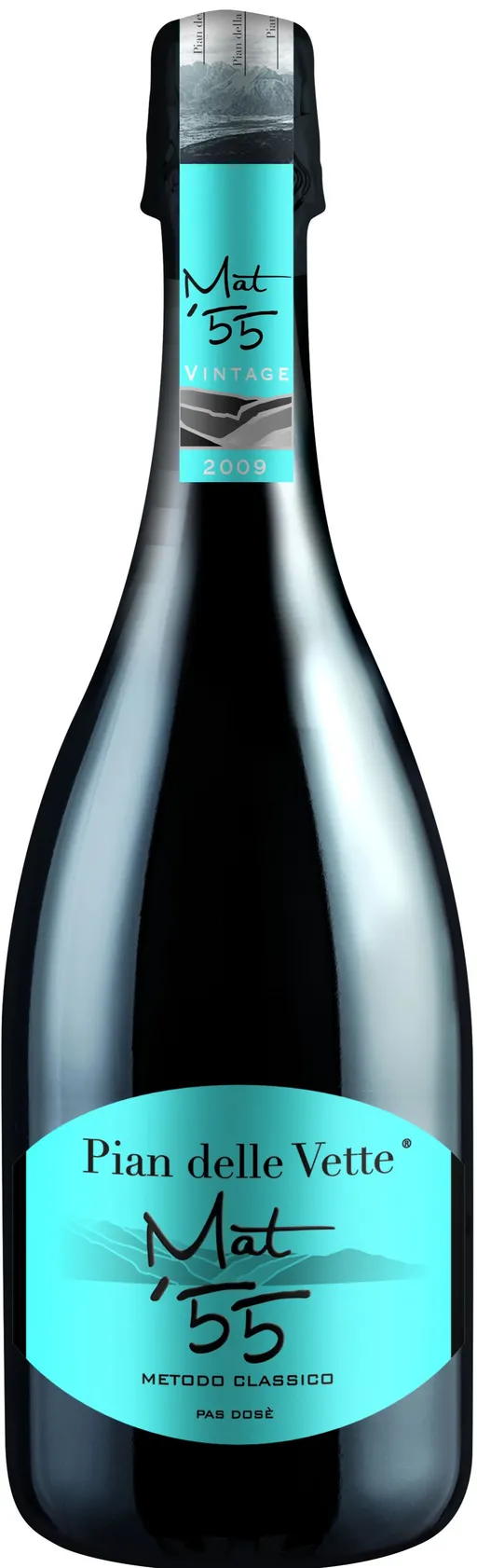 SOCIETA' AGRICOLA PIAN DELLE VETTE SRL Mat'55, Metodo Classico, Blanc, 2014. Image de la bouteille
