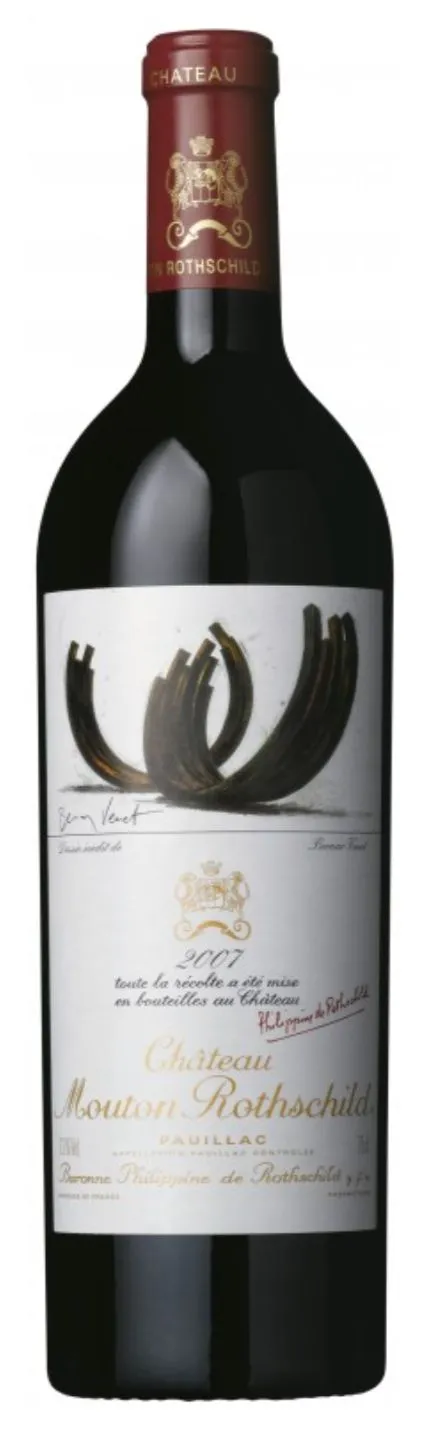 Château Mouton Rothschild, Premier Grand Cru Classé, Rosso, 2007, Pauillac. Immagine della bottiglia