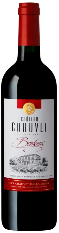 SCEA Chauvet Dalla Longa Chateau Chauvet, Rouge, 2021, Bordeaux supérieur. Image de la bouteille