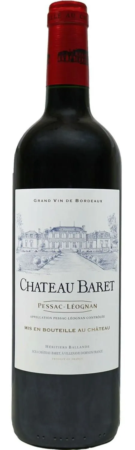 SCEA du Château Baret CHATEAU BARET, Rouge, 2012, Pessac-Léognan. Image de la bouteille
