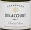 COOPERATIVE REGIONALE DES VINS DE CHAMPAGNE CRVC - COOPERATIVE AGRICOLE SOCIETE VINICOLE CHAMPAGNE & TERROIRS - SOCIETE DELACOURT, White, NV, Champagne. Front label