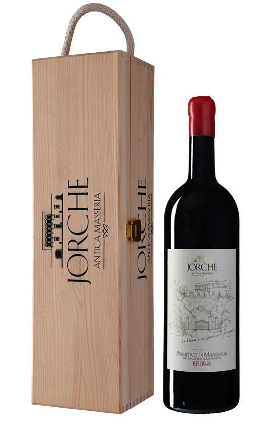 ANTICA MASSERIA JORCHE DI GIANFREDA DALILA E GIANFREDA EMANU Primitivo di Manduria DOP Riserva, Riserva, Red, 2019, Primitivo di Manduria. Bottle image