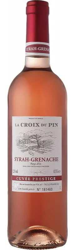 P. BALTIER La Croix du Pin, Cuvée Prestige, Rosé, 2020, Pays d'Oc. Bottle image