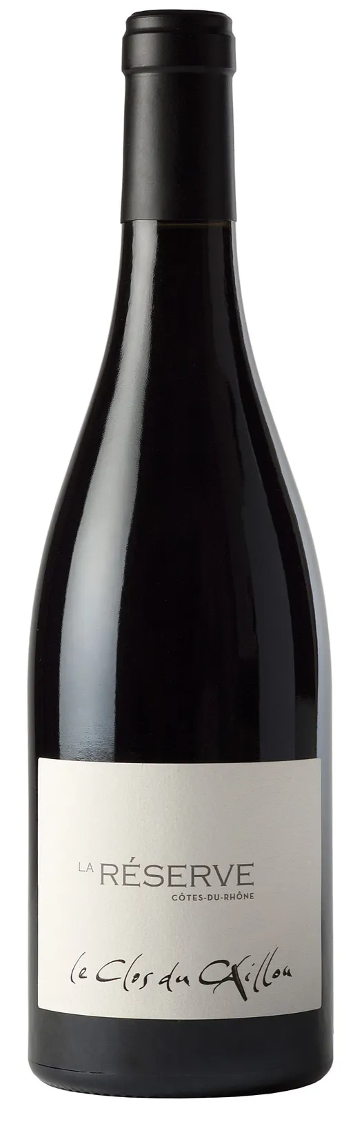 Le Clos Du Caillou, La Réserve, Rosso, 2017, Côtes du Rhône. Immagine della bottiglia
