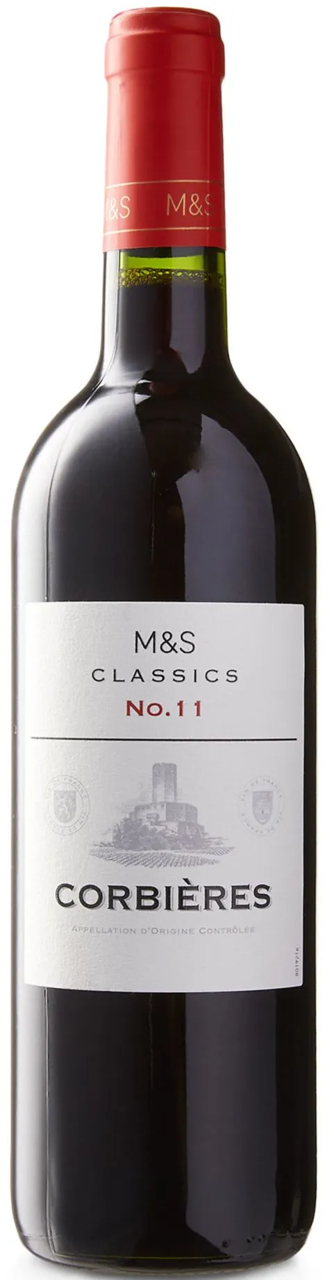 Castel Frères M&S CLASSICS, No.11, Red, 2021, Corbières. Bottle image