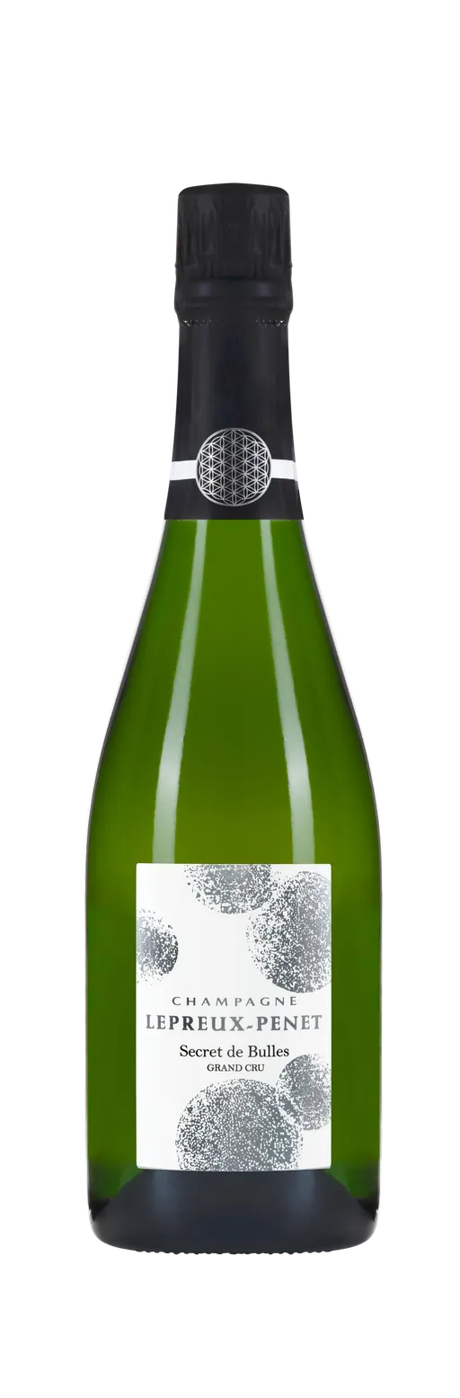 Champagne Lepreux-Penet, Secret de Bulles, Blanco, NV, Champagne grand cru. Imagen de botella