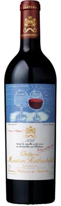Château Mouton Rothschild, Premier Grand Cru Classé, Rosso, 2014, Pauillac. Immagine della bottiglia