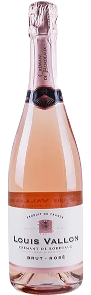 Bordeaux Families Louis Vallon, Rosé, NV, Crémant de Bordeaux. Image de la bouteille