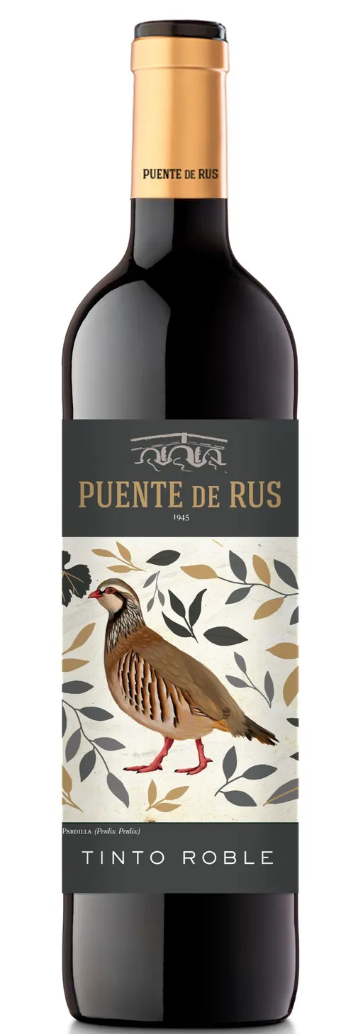 NTRA SRA DE RUS S.C. DE C-LM Puente de Rus Tinto Roble, Red, 2021, La Mancha. Bottle image