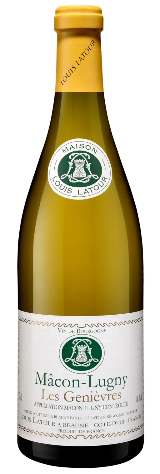 INDIVISION LOUIS NOEL LATOUR Les Genièvres, Bianco, 2020, Mâcon Lugny. Immagine della bottiglia