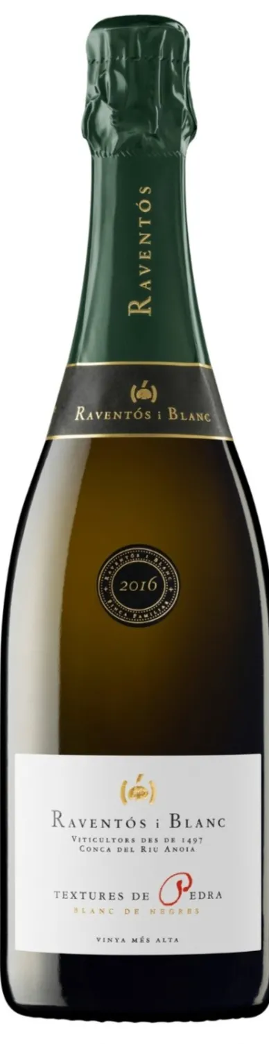 Raventós i Blanc S.A. TEXTURES DE PEDRA, Blanc de Negres, Bianco, 2016, Penedès. Immagine della bottiglia