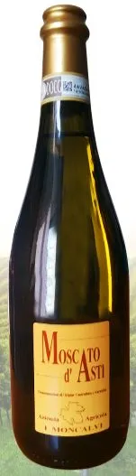Az. Agr. I  MONCALVI I MONCALVI, Moscato d'Asti, Bianco, 2022, Asti. Immagine della bottiglia