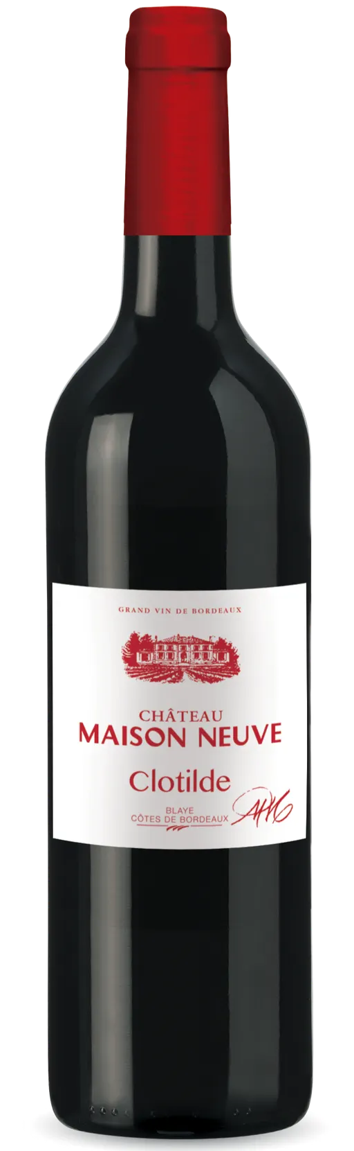 CHATEAU MAISON NEUVE (SAINT-PALAIS) CHATEAU MAISON NEUVE, Clotilde, Rouge, 2019, Côtes de Bordeaux Blaye. Image de la bouteille