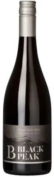 BLACK PEAK WINES LIMITED Black Peak Wines, Pinot Noir, Red, 2019, Central Otago. Bottle image