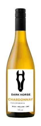 Dark Horse, Chardonnay, Blanco, 2020, California. Imagen de botella