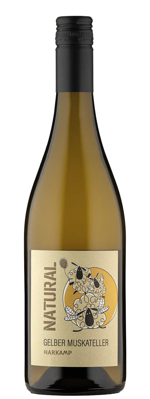 Harkamp, Gelber Muskateller NATURAL, Blanc, 2021. Image de la bouteille