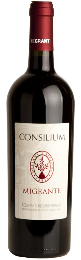 Azienda Agricola Migrante Consilium, Red, 2018, Cesanese di Olevano Romano / Olevano Romano. Bottle image