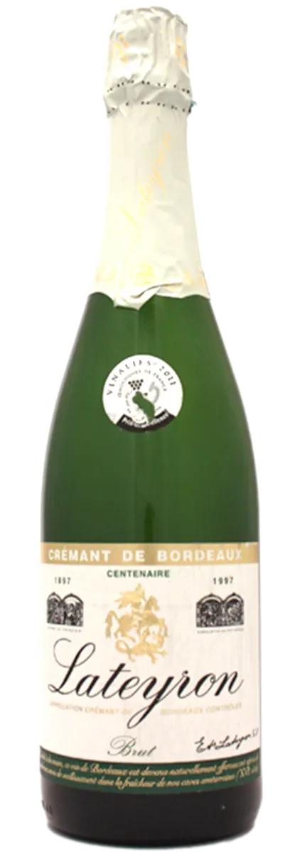 Lateyron, White, NV, Crémant de Bordeaux. Bottle image