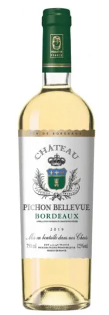Chateau Pichon Bellevue, Weiß, 2019, Bordeaux. Flaschenabbildung