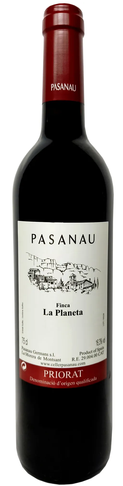 Celler Pasanau Finca La Planeta, Red, 2016, Priorat / Priorato. Bottle image