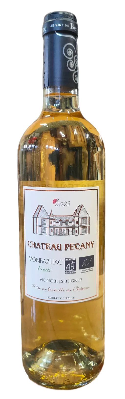 Château PÉCANY, White, 2023, Monbazillac. Bottle image