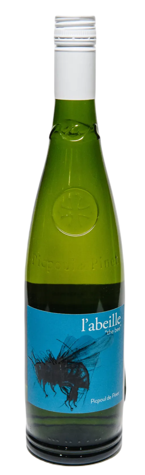 Cave De Pomerols L'abeille, White, 2019, Picpoul de Pinet. Bottle image