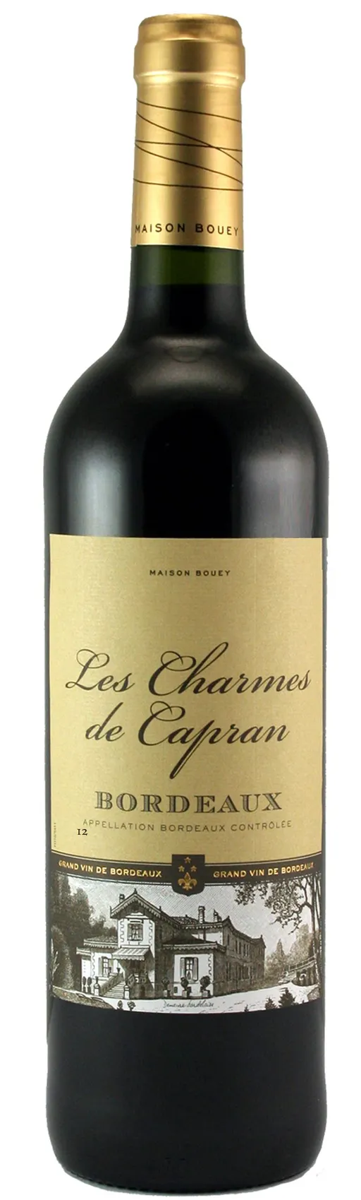 Maison Bouey LES CHARMES DE CAPRAN, Red, 2021, Bordeaux. Bottle image