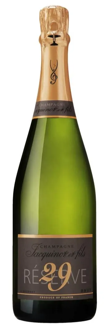 Champagne Jacquinot & Fils Réserve 29, Blanc, NV, Champagne. Image de la bouteille