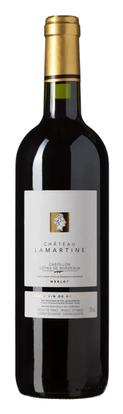 MAISON LAMARTINE (SAINT PHILIPPE D'AIGUILLE) Chateau Lamartine, Rouge, 2021, Côtes de Bordeaux Castillon. Image de la bouteille