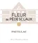 SCEA DU CHATEAU PEDESCLAUX (PAUILLAC) Fleur de Pédesclaux, Tinto, 2013, Pauillac. Etiqueta frontal