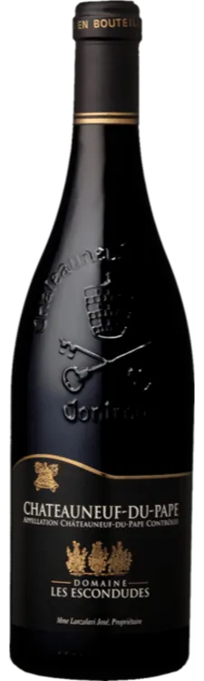 LE CELLIER DES PRINCES Domaine Les Escondudes, Rot, 2021, Châteauneuf-du-Pape. Flaschenabbildung