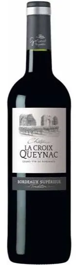 VIGNOBLES GABARD EARL CHÂTEAU LA CROIX DE QUEYNAC, Rouge, 2019, Bordeaux supérieur. Image de la bouteille