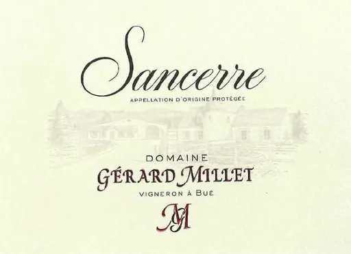 Sas Millet Gérard Domaine Gerard Millet, Rosé, 2022, Sancerre. Das vordere Etikett