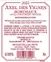 SOCIETE COOPERATIVE AGRICOLE UNIVITIS AXEL DES VIGNES, Rosé, 2022, Bordeaux. Contre-étiquette