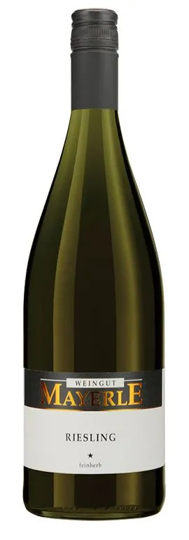 Weingut Mayerle, RIESLING* FEINHERB, Blanco, 2021, Württemberg. Imagen de botella