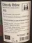 SCA LES VIGNERONS d'ESTEZARGUES Les Oliviers, Rosso, 2022, Côtes du Rhône. Etichetta sul retro                                                                    
