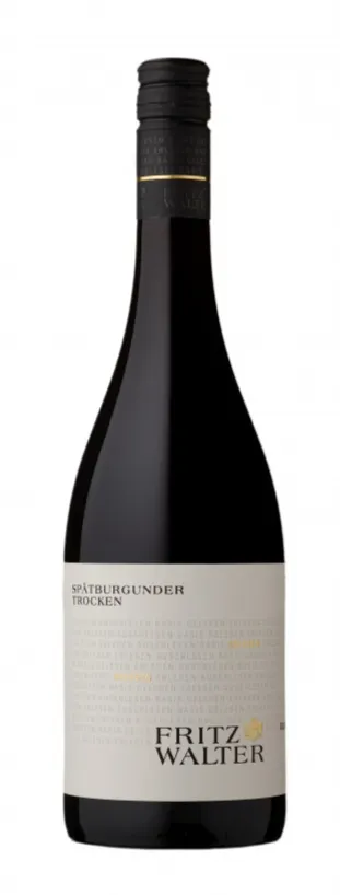 Fritz Walter, Spatburgunder, Rosso, 2020, Pfalz. Immagine della bottiglia