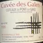 SCA LES VIGNERONS D'ESTEZARGUES Cuvee des Galets, Red, 2020, Coteaux du Pont du Gard. Front label