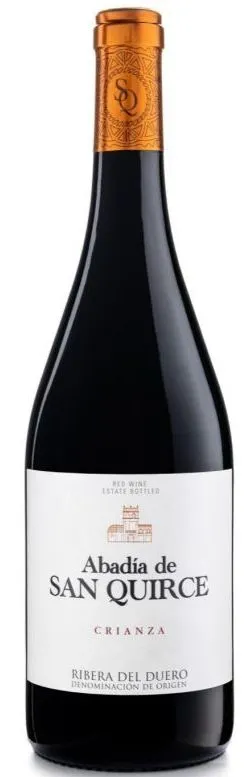 BODEGAS ABADIA SAN QUIRCE SL. Abadia De San Quirce, Crianza, Tinto, 2016, Ribera del Duero. Imagen de botella