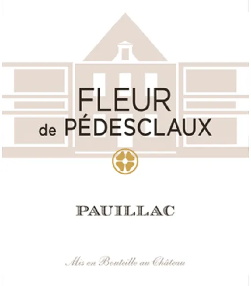 SCEA DU CHATEAU PEDESCLAUX (PAUILLAC) Fleur de Pédesclaux, Tinto, 2013, Pauillac. Etiqueta frontal